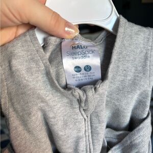 Halo Cotton SleepSack Swaddle in Soft Gray